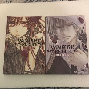Manga Vampire Knight Memories Volumes 1-2 Brown, Cream, Red